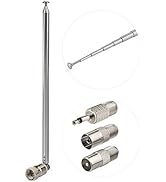 Bingfu 75 Ohm 115cm Telescopic FM Radio Antenna