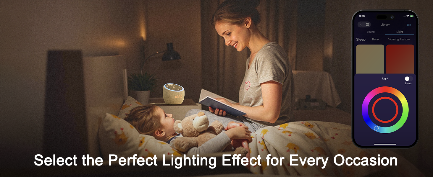 white noise sound machine light