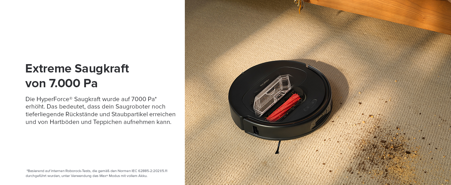 Amazon.de roborock Qrevo Pro Set Saugroboter mit Wischfunktion&Hebarem Wischmopp, 7000Pa