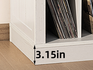 record player stand with vinyl storage