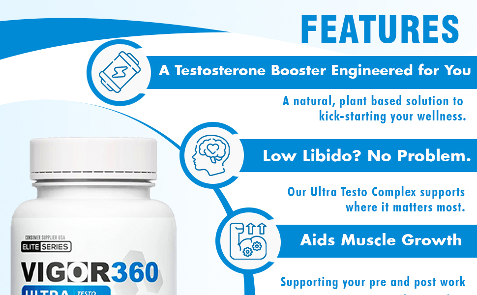 Amazon.com: VIGOR 360 ULTRA TESTO COMPLEX - 60 Capsules - 30 Days of - Vigor Health Testosterone And Weight Loss