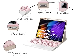 Androidタブレットアクセサリー Xiaomi pad7 / 7pro Keyboard Case Amazon.com: Keyboard Case for Xiaomi Pad 7/ Pad 7 Pro 11.2