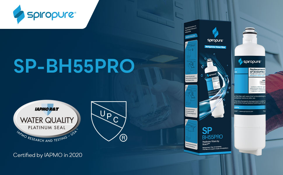SpiroPure SPBH55PRO NSF Certified Refrigerator Water