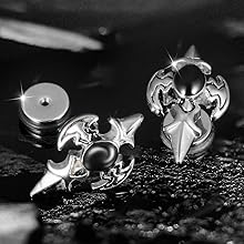 Amazon.com: Richapex Cross Earrings for Men Punk Hip Hop Stainless