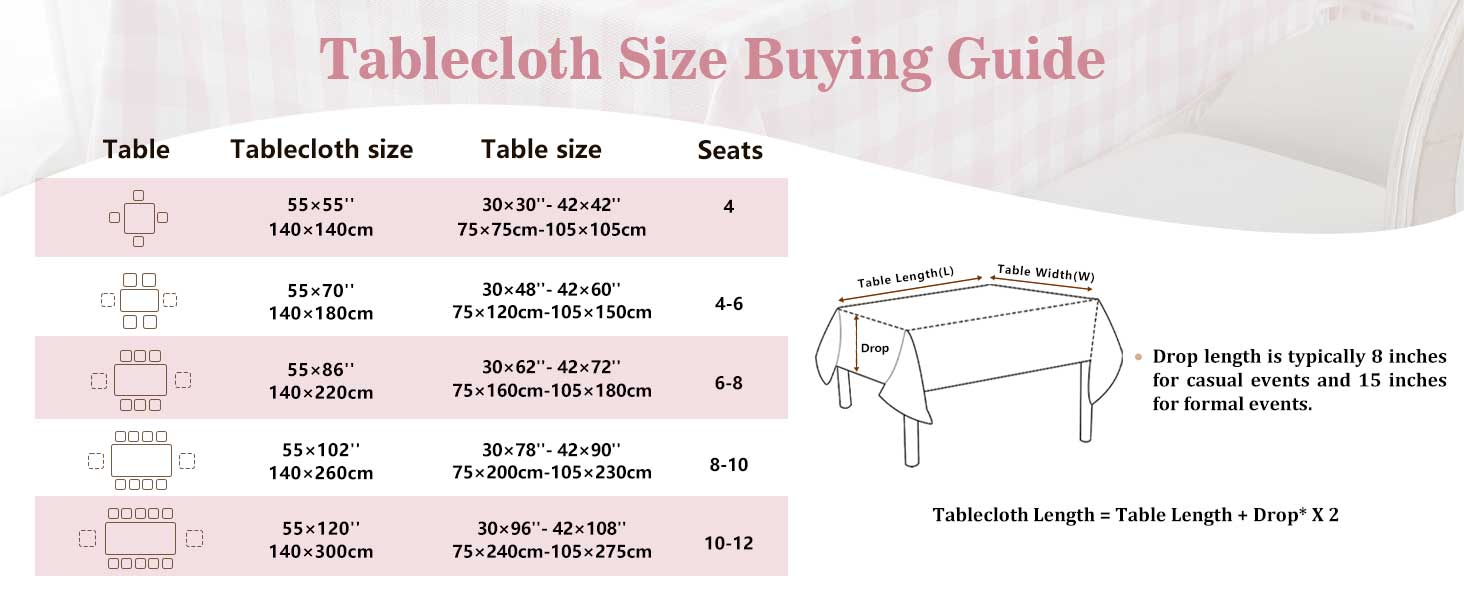 gingham tablecloth