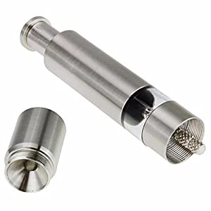 Thumb Press Salt Pepper Grinder Spice Mill (Silver , 15 x 2.7 x 2.7 cm)