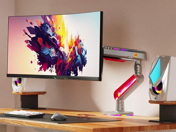 Amazon.co.jp: NB ERGONOMIC 【RGBライト付き】大型モニター Amazon.co.jp: NB ERGONOMIC 【RGBライト付き】大型モニター