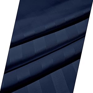 FITTED SHEET STRIPE NAVY