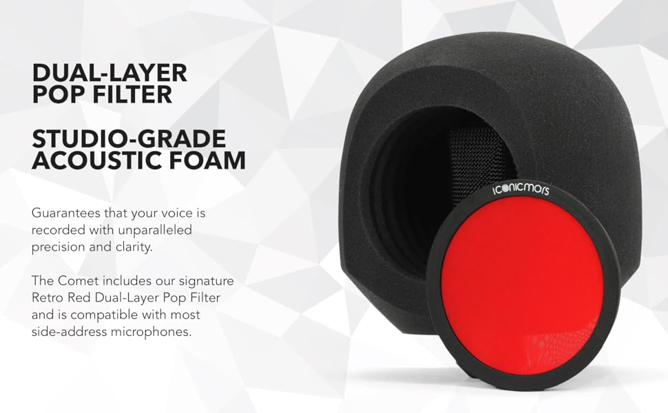 Iconic Mars Comet Recording Vocal Studio Isolation Booth