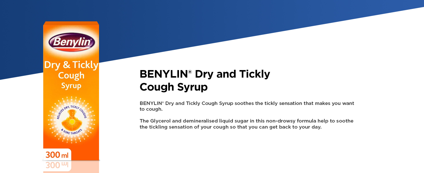 Benylin Dry & Tickly Cough Syrup Targeted Relief for Your Cough