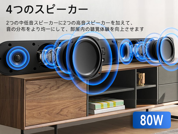 BESTISAN サウンドバー Bluetoothスピーカー PC用 BESTISAN サウンドバー Bluetoothスピーカー PC用Soundbar 2.0ch