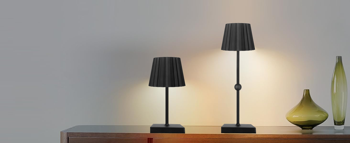 Kinsdan Cordless Table Lamp, 5200mAh Rechargeable Battery Operated