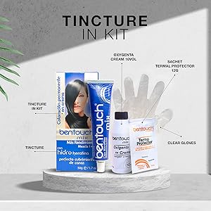 Amazon.com : Bentouch Kit Tintura para el Cabello Permanente