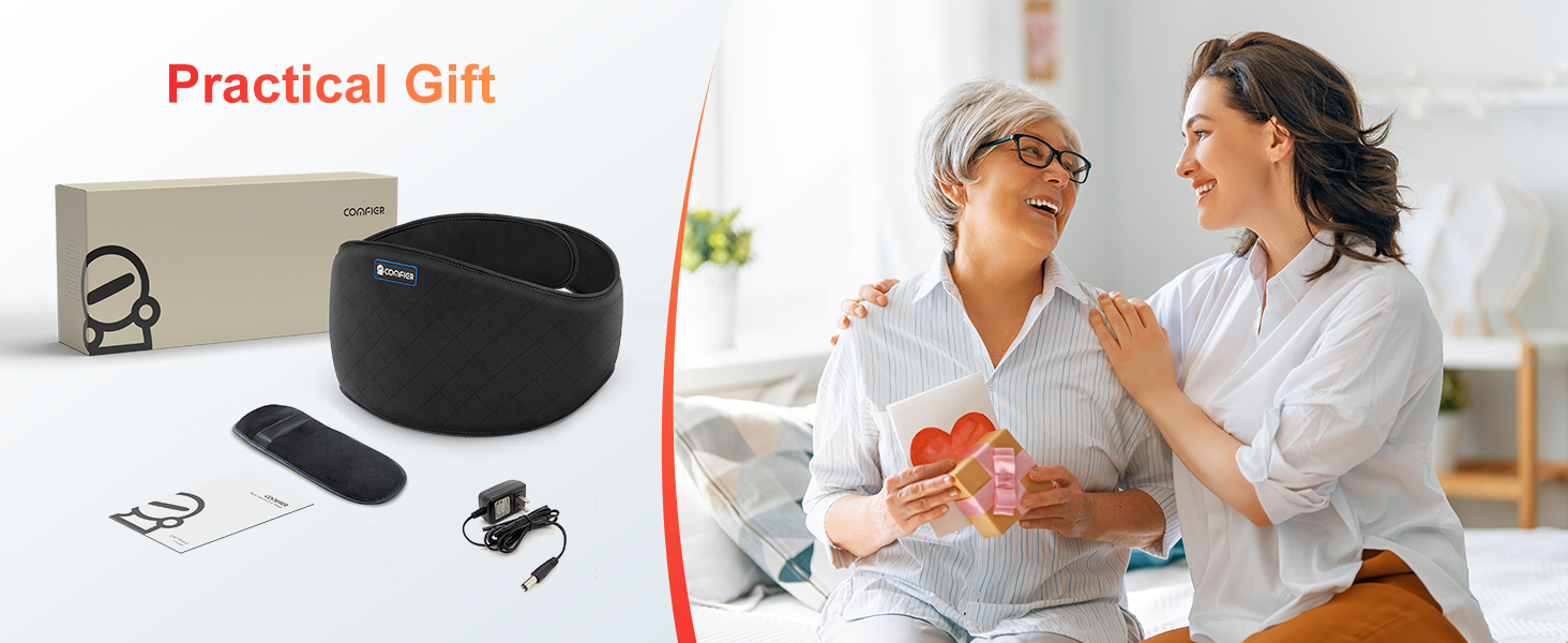 COMFIER Heating Pad for Back Heated Waist Belt Wrap with Vibration