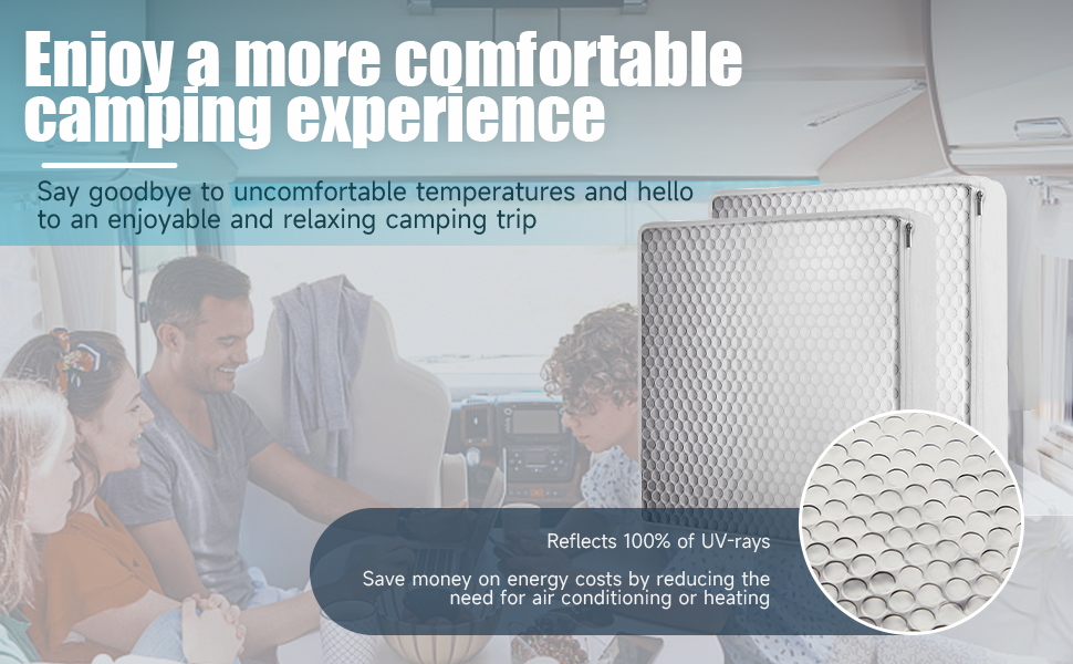 Carforu RV Vent Insulator 14″ x 14″ x 3″, RV Skylight