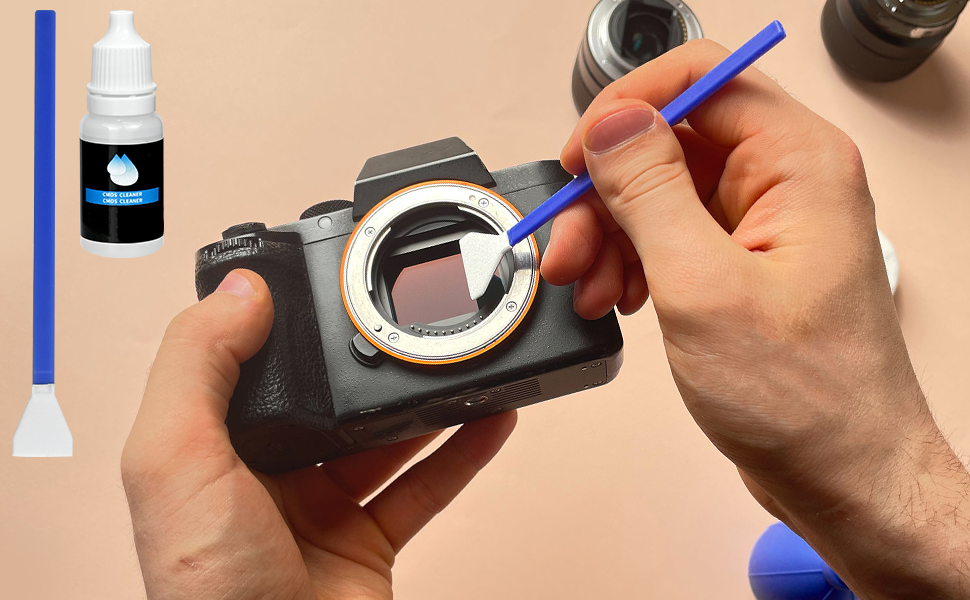 20Pcs 16mm APSC Sensor Cleaning Swab, Camera Cleaning Kit for DSLR or