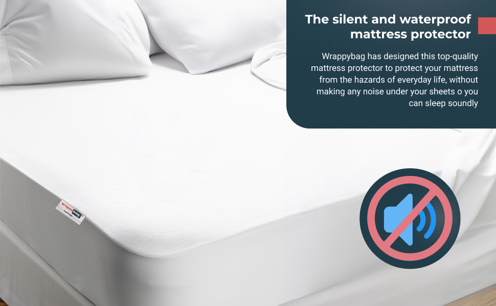WRAPPYBAG Bed Bugs Mattress Protector Mattress Cover Zipped Mattress Protector Waterproof