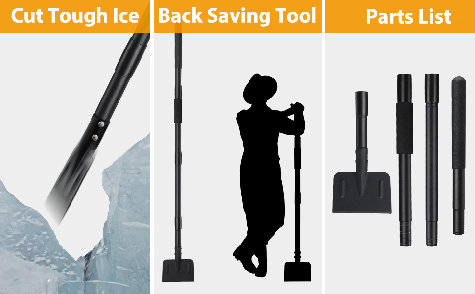 Ice Chopper, Snow Ice Scraper for Driveway, Sidewalk Ice