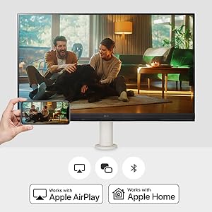 lg smart monitor AirPlay 2 + Screen Share + Bluetooth