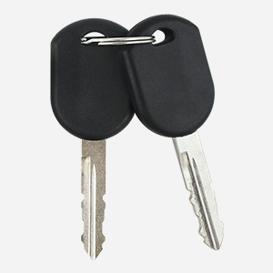 TWO TRANSPONDER CHIP KEYS