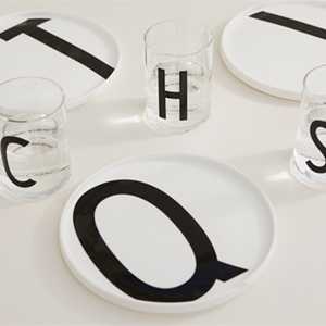 Porcelain Plates A-Z from DESIGN LETTERS