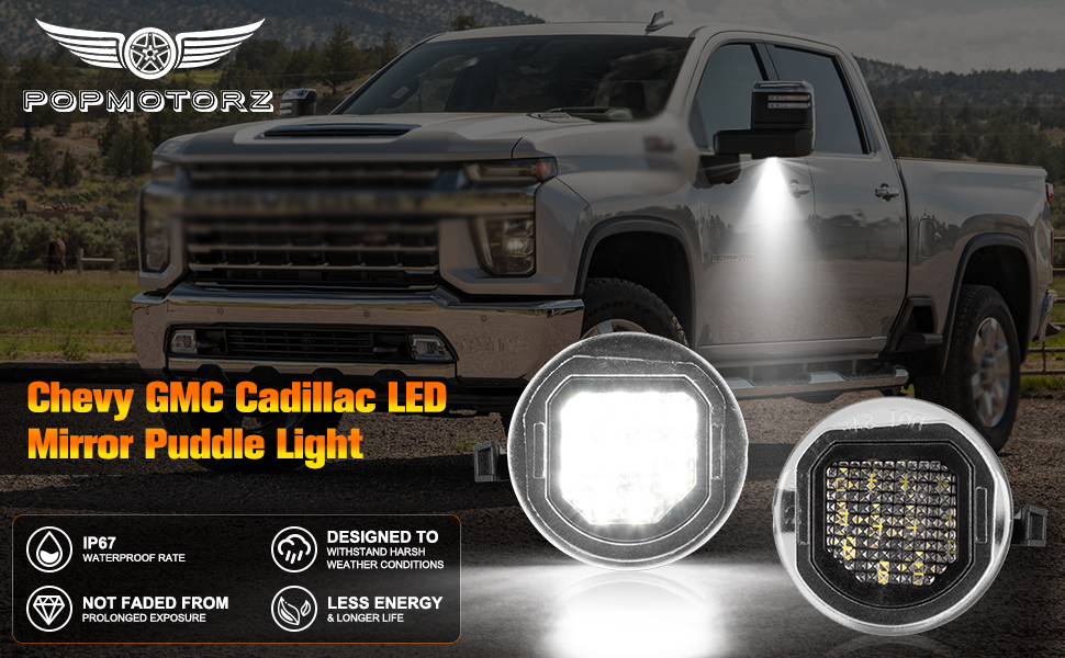 Amazon.com: POPMOTORZ LED Side Mirror Puddle Light Lamp