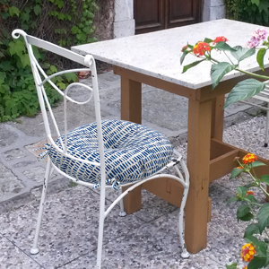 seat cushions for kitchen chairs round bistro chair cushion patio chair pads 2 pack navy grey blue