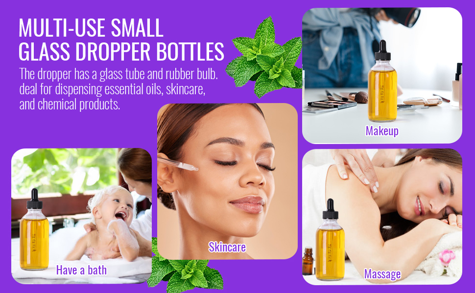 glass dropper bottles 4 oz