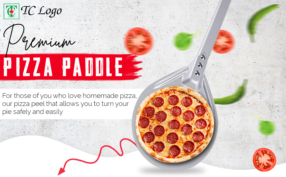 Premium- Pizza Paddle with Non-Slip Rubber