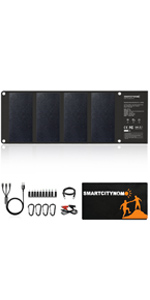 28W solar charger, Portable SunPower Solar Panel Charger for Camping