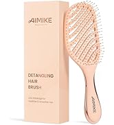 AIMIKE Detangling Brush, Wet Dry Vented Detangler Brush w/Soft Bristles, Pain-Free Detangle Hairb...