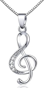 music note chain necklace