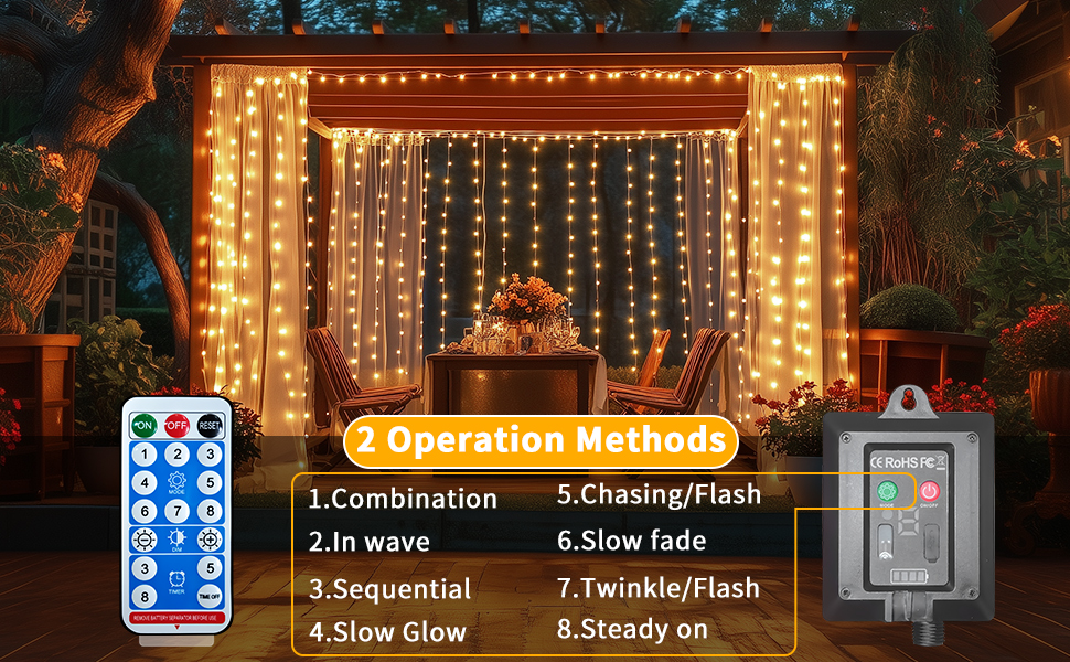 curtain lights for outside