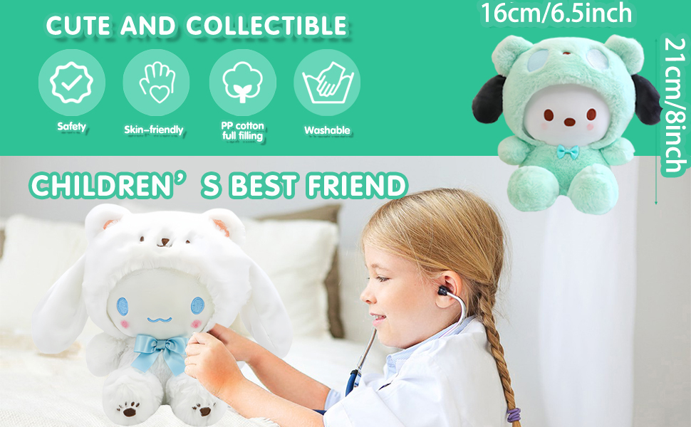 Amazon.com: GSOONAHM Cinnamoroll Plush,2Pcs 8Inch Kawaii