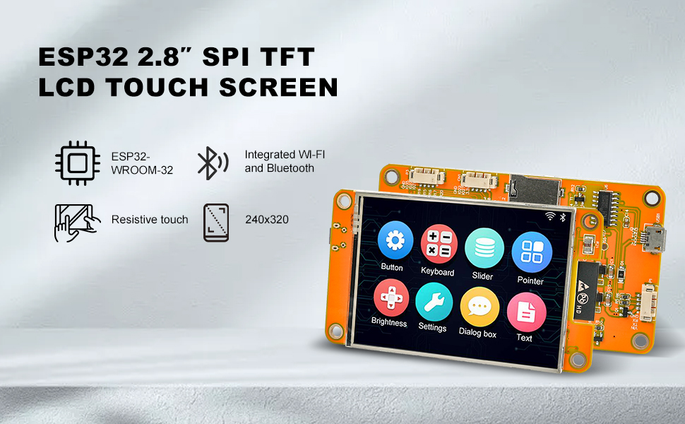 Amazon.com: Geekstory 2.8 inch ESP32 Display Module ESP32-2432S028R ...