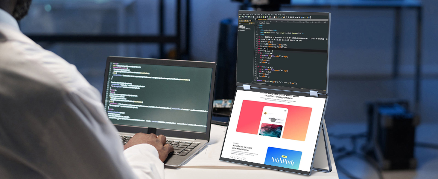 Portable monitor for Coder