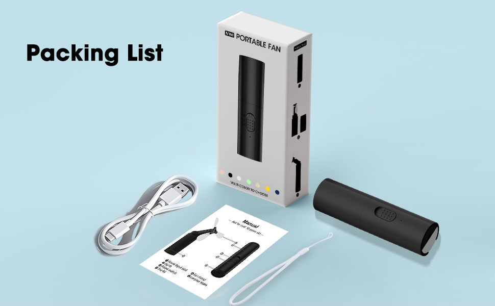 mini fan packing list