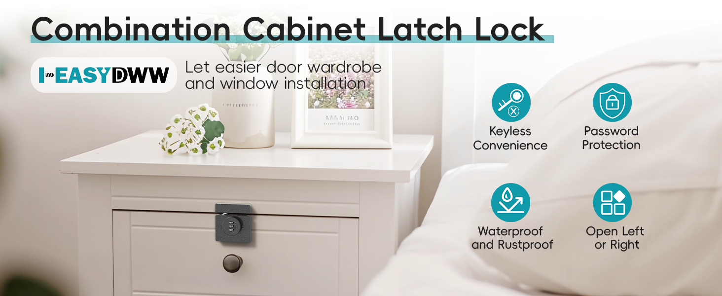 Combination Ring Latch Lock