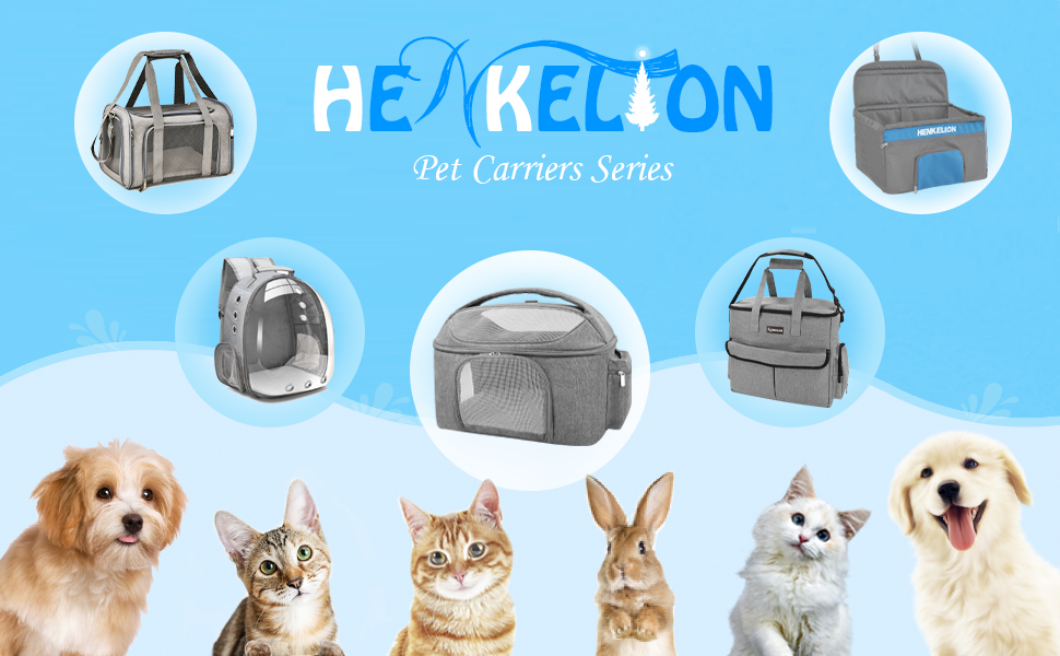 Henkelion Cat Backpack Carrier Pet Travel Bag, Small Dog