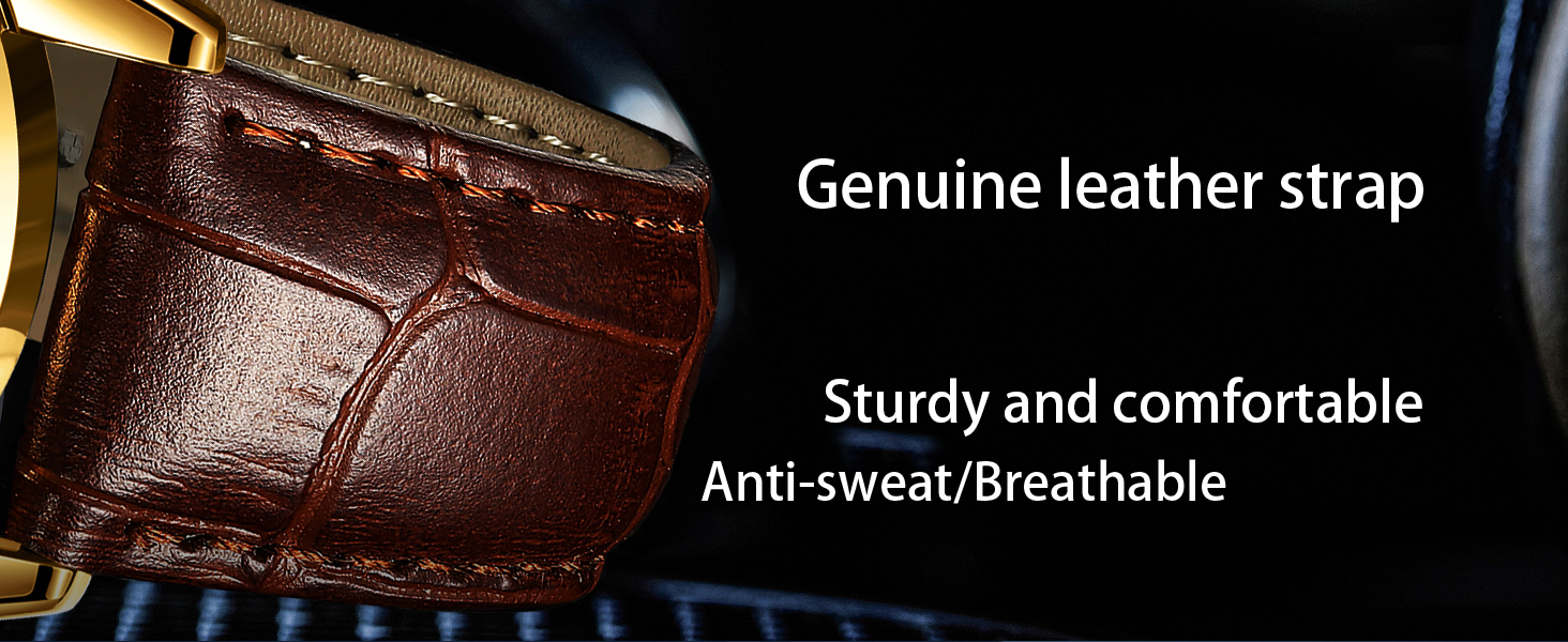 Genuine leather strap