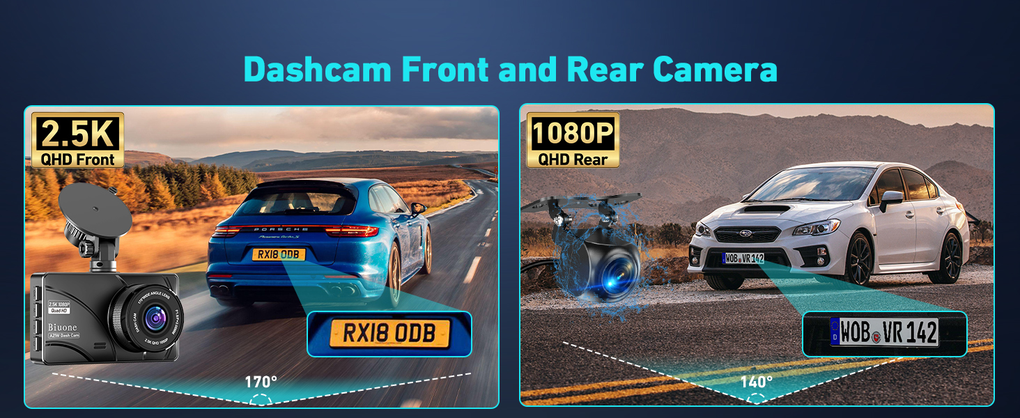 dash cam front and rear