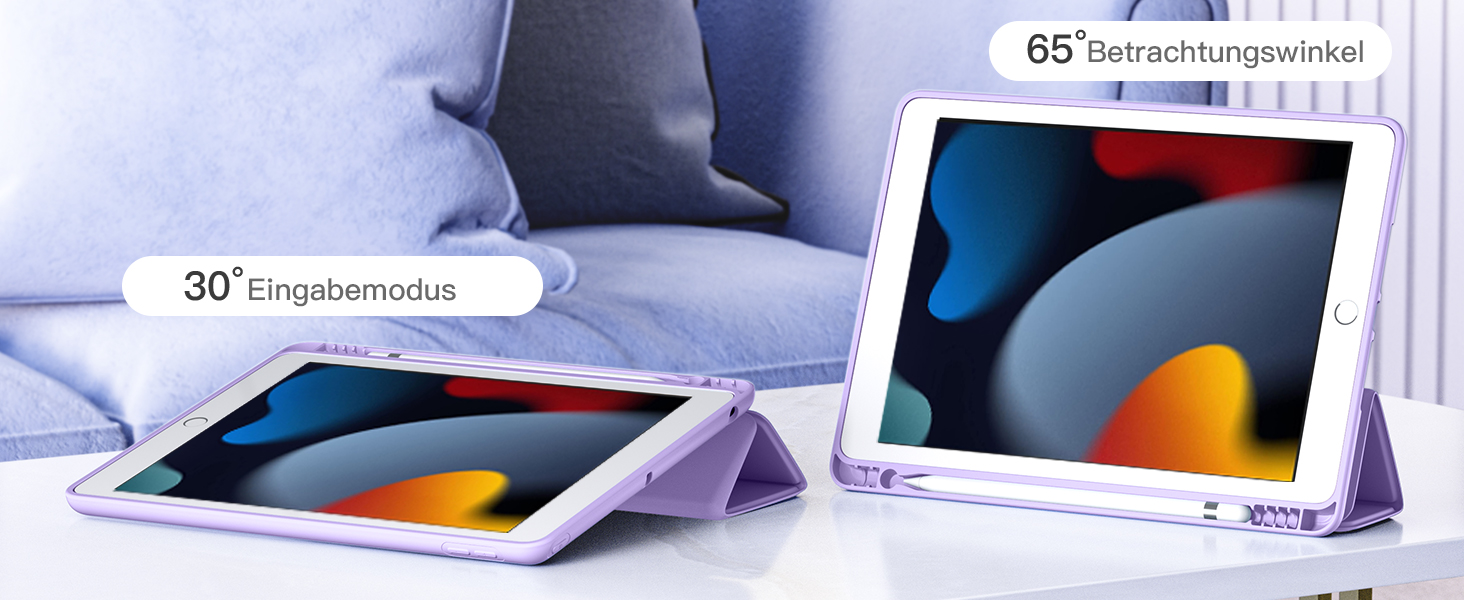 Maledan Hülle für iPad 9/8/7 Generation/iPad 10,2 Hülle 2021 mit Stifthalter, Smart Folio Weich Maledan Hülle für iPad 9/8/7 Generation/iPad 10,2 Hülle 2021 mit Stifthalter, Smart Folio Weich