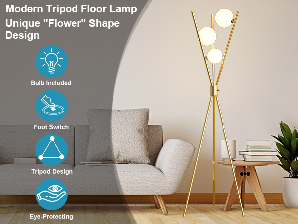 LUMENA2 ルーメナー2 デバイスワークス deviceworks Lightdot Tripod Floor Lamp Stepless Dimmable Globe Modern