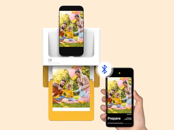 Print photos directly from your phone through Bluetooth