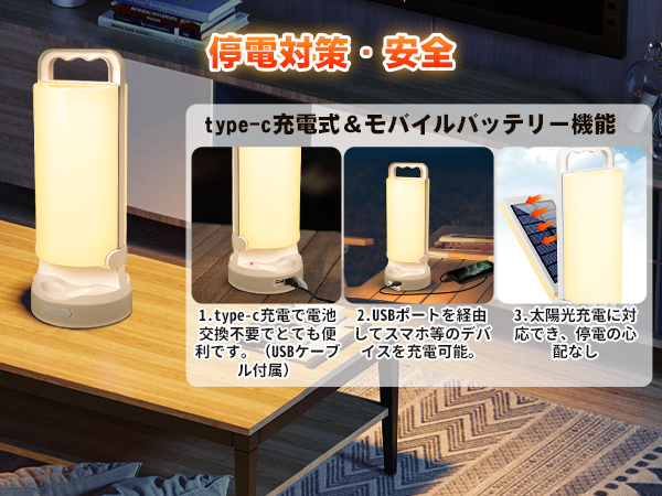 LED ソーラー ランタン キャンプランタン USB充電 太陽光給電 まとめ売り 楽天市場】ソーラーランタン LED ランタン キャンプランタン 0