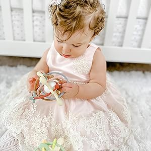 rubber mitten registry soother natural freezer crib baskets brown relief brush hand bear rabbit wood