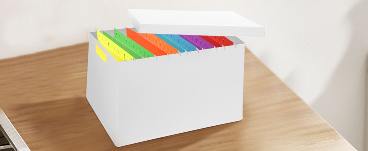 30 Pack Hanging File Folders Letter Size, Colored A4