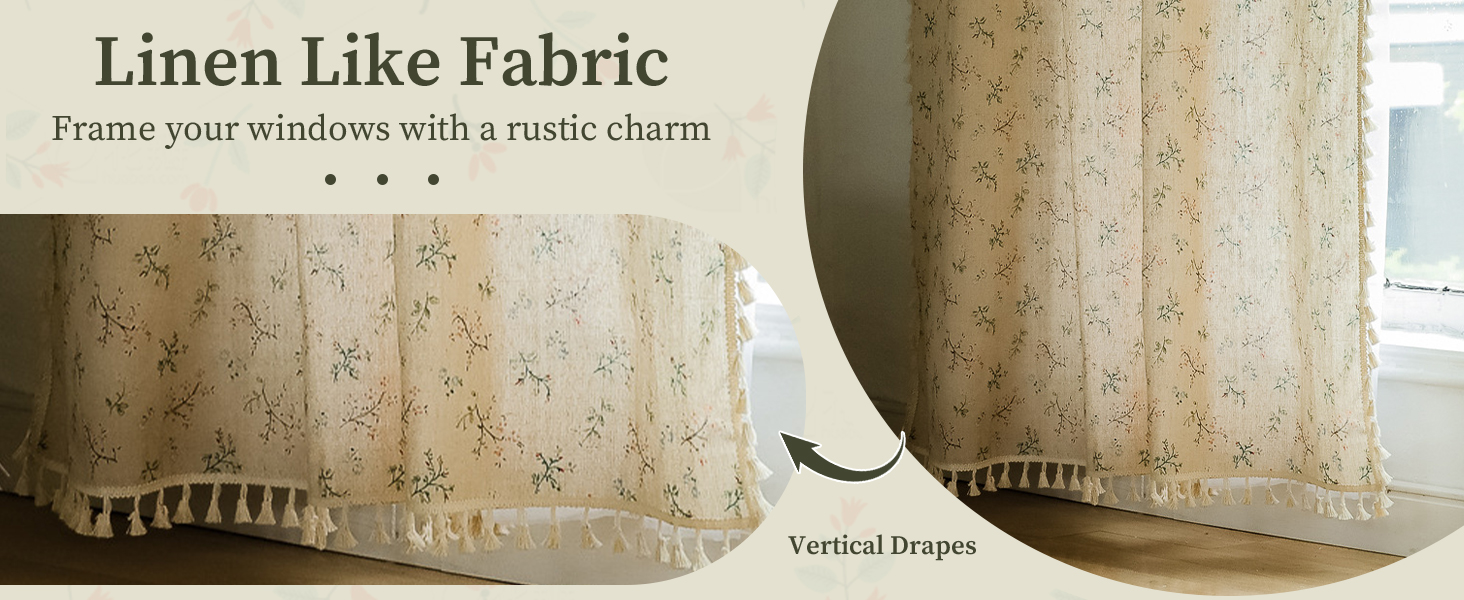 floral curtains