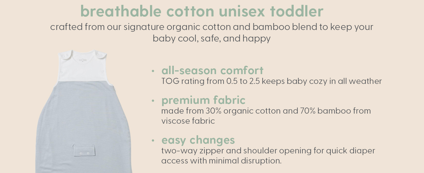 clever sleep sack mori baby newborn toddler infant boys girls cotton organic unisex tog years