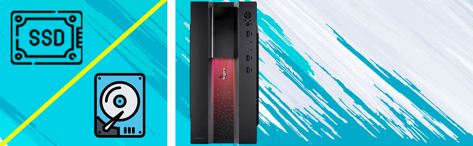 desktop computer with ssd + hdd